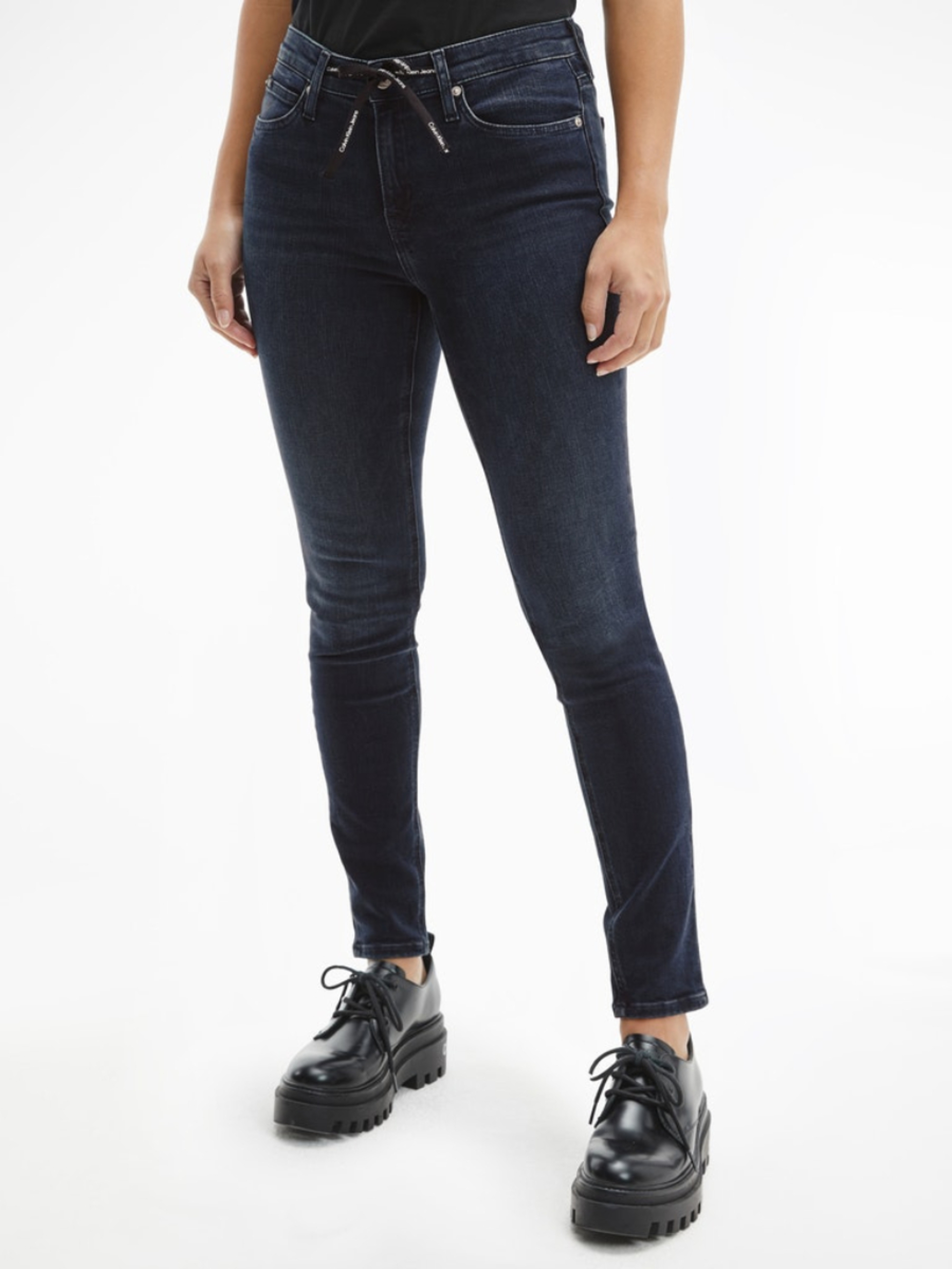 Calvin Klein dámské tmavě modré džíny - 28/30 (1BY)