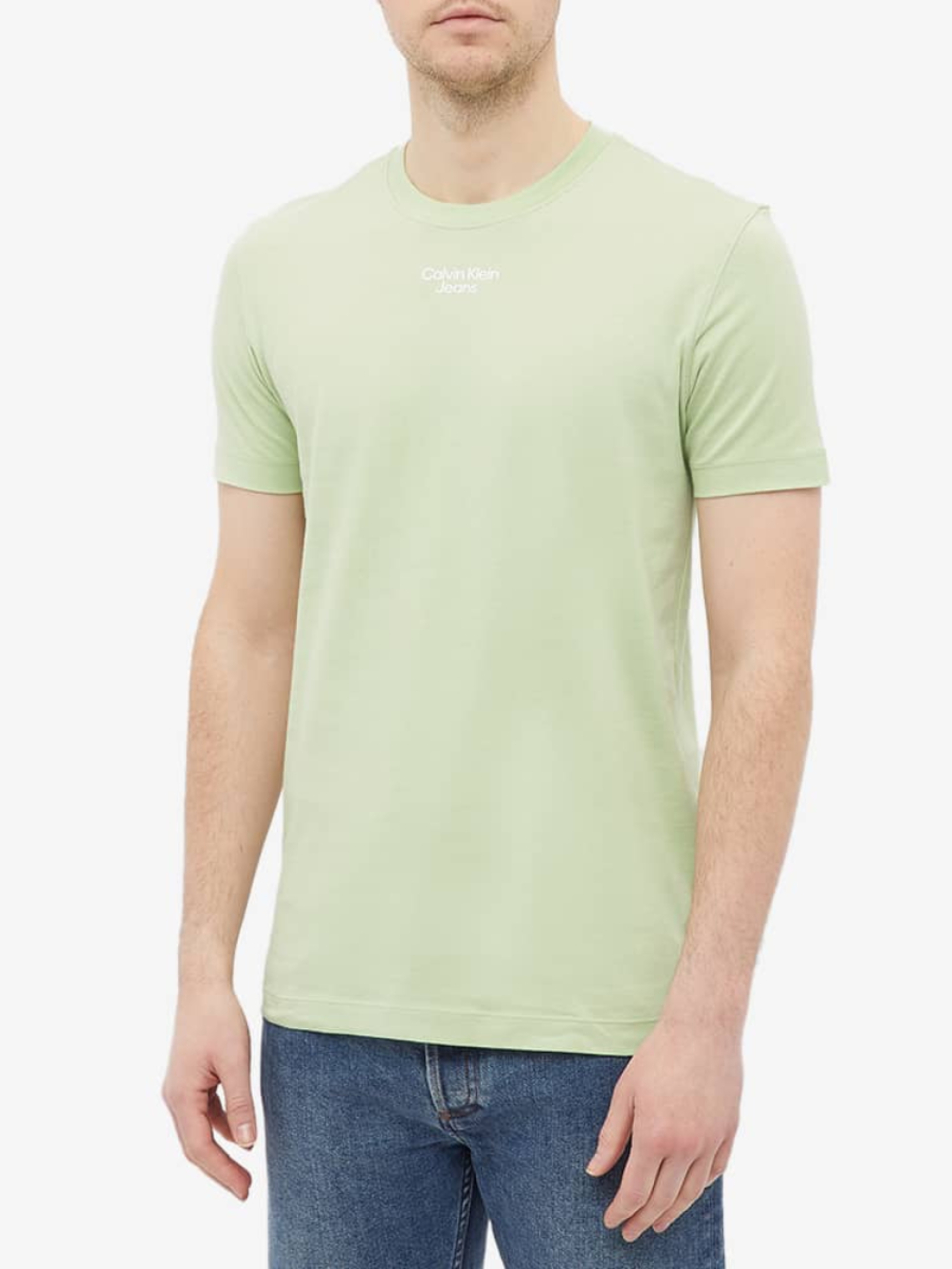 Calvin Klein pánské světle zelené tričko - XL (L99)
