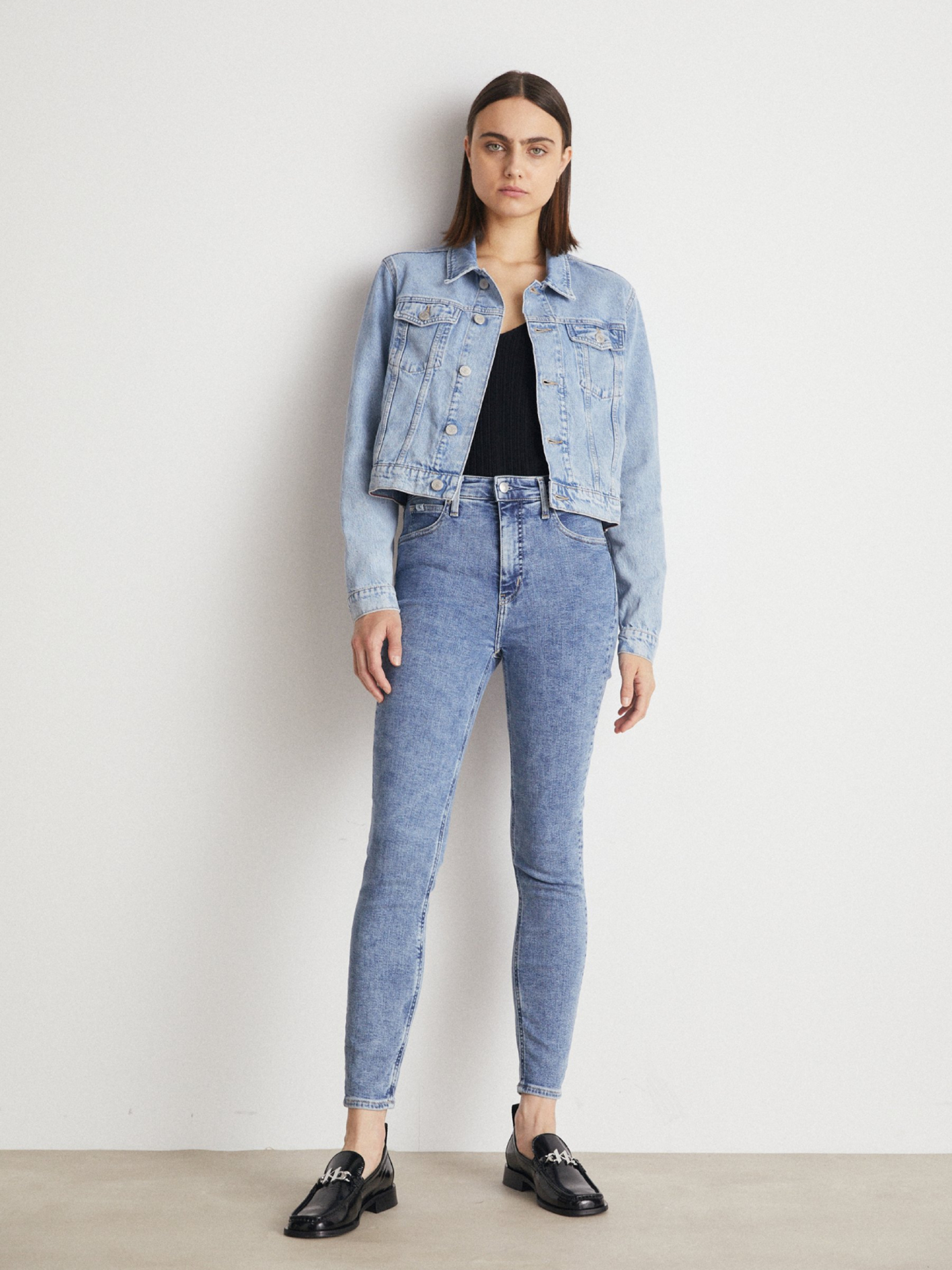 Tommy Jeans dámská světle modrá džínová bunda - M (1AB)