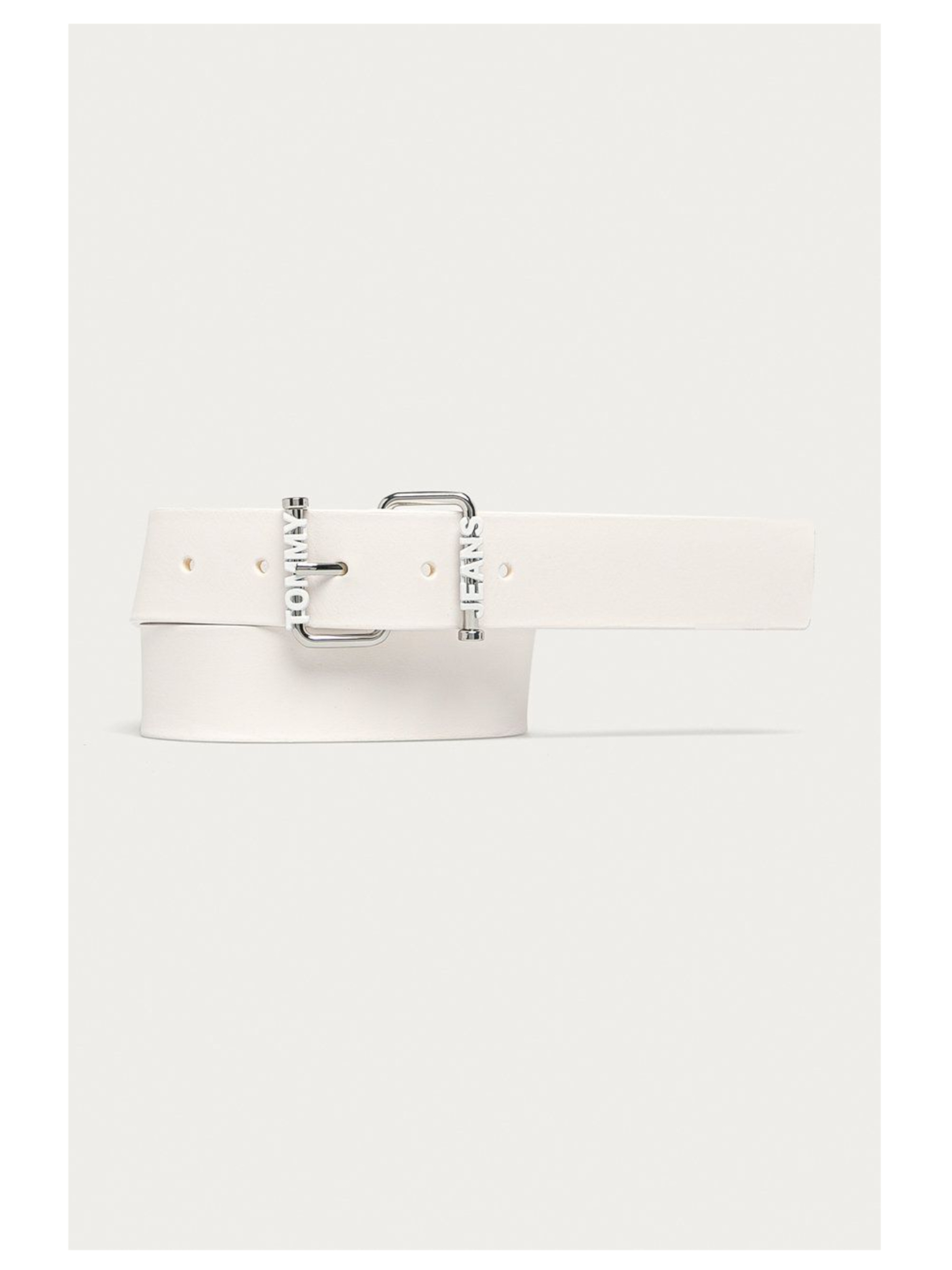 Tommy Jeans dámský bílý kožený pásek - 95 (YBR)