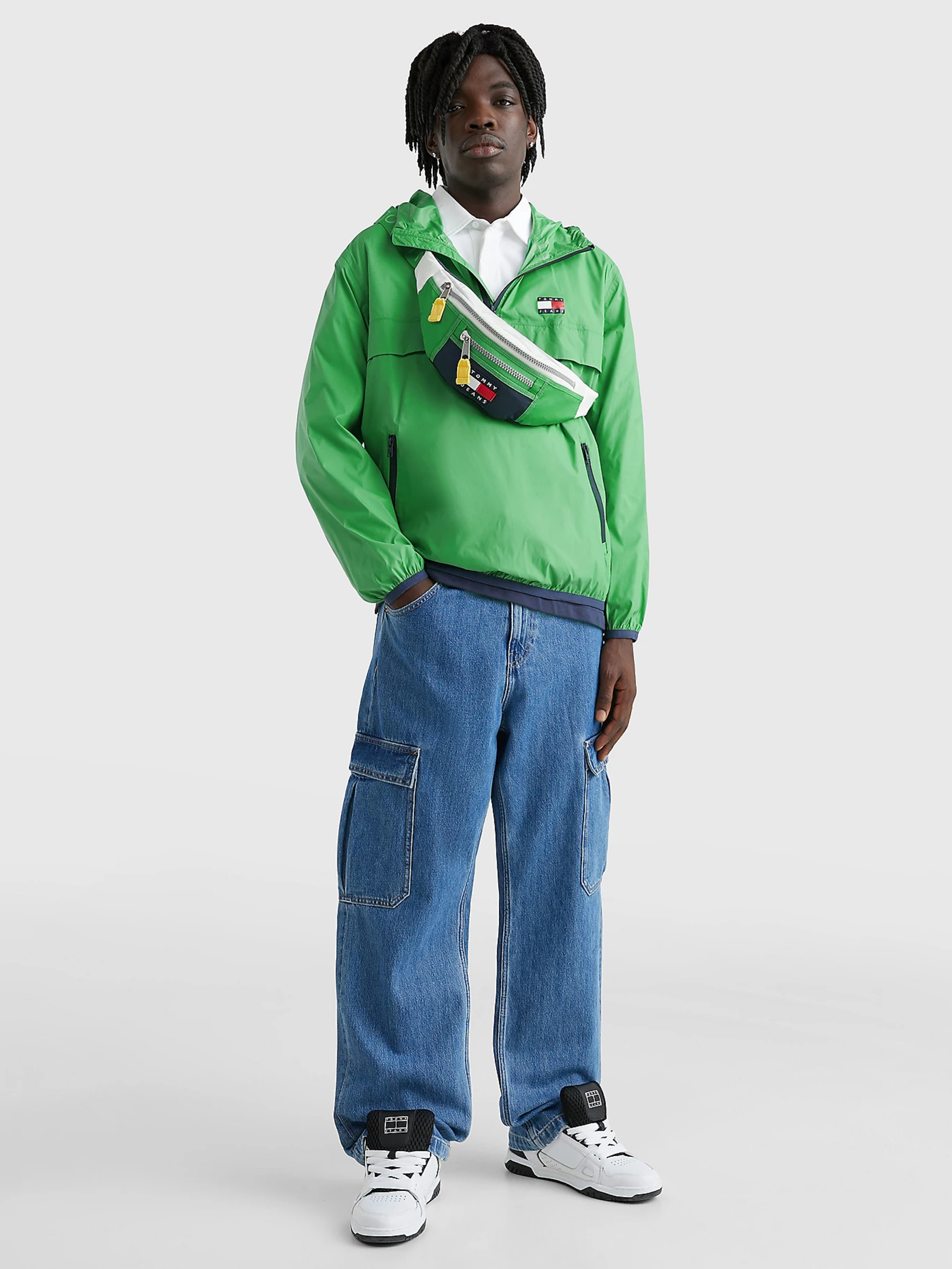 Tommy Jeans pánská zelená bunda - XL (LY3)