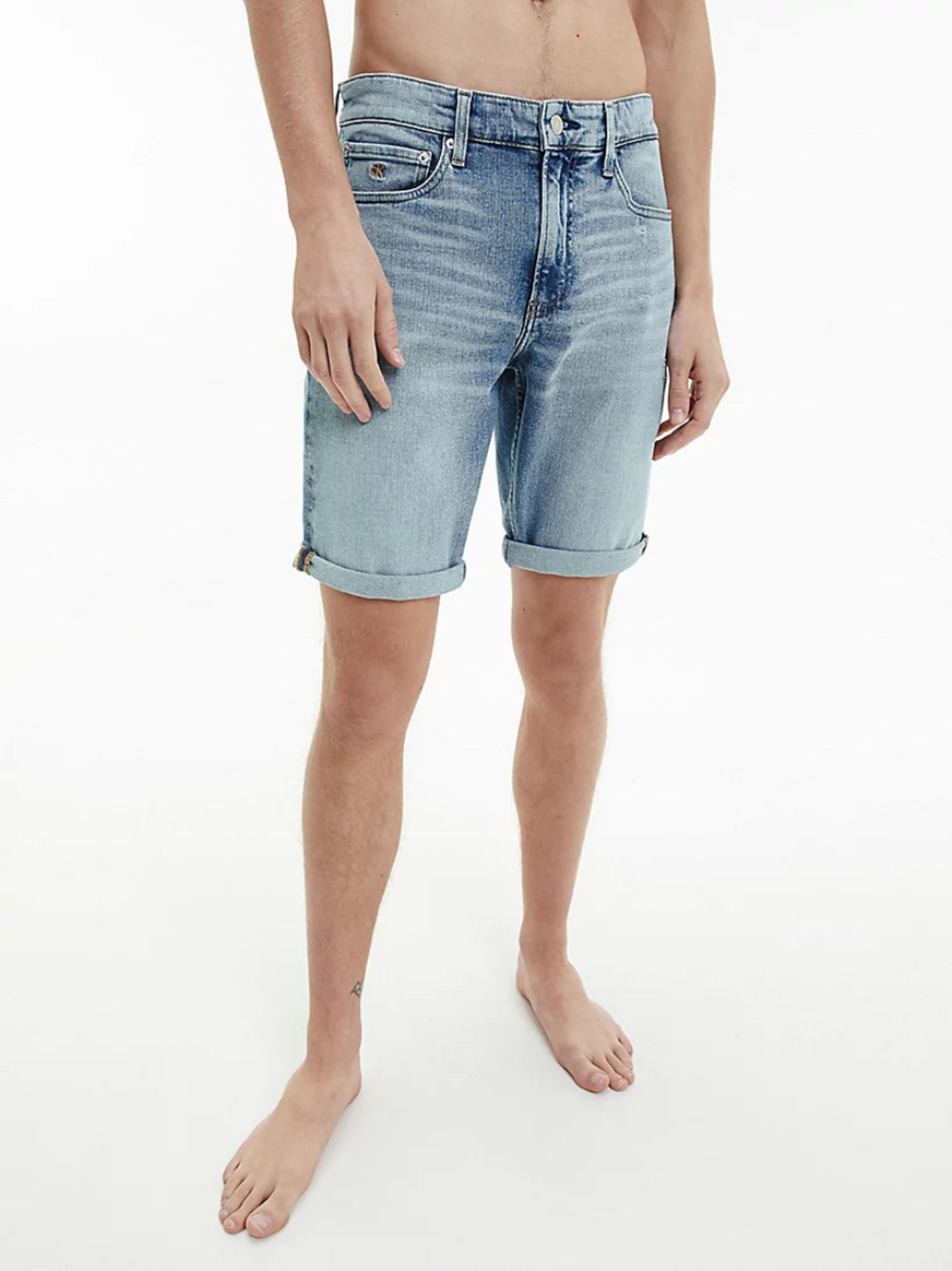 Calvin Klein pánské modré džínové šortky - 32/NI (1AA)