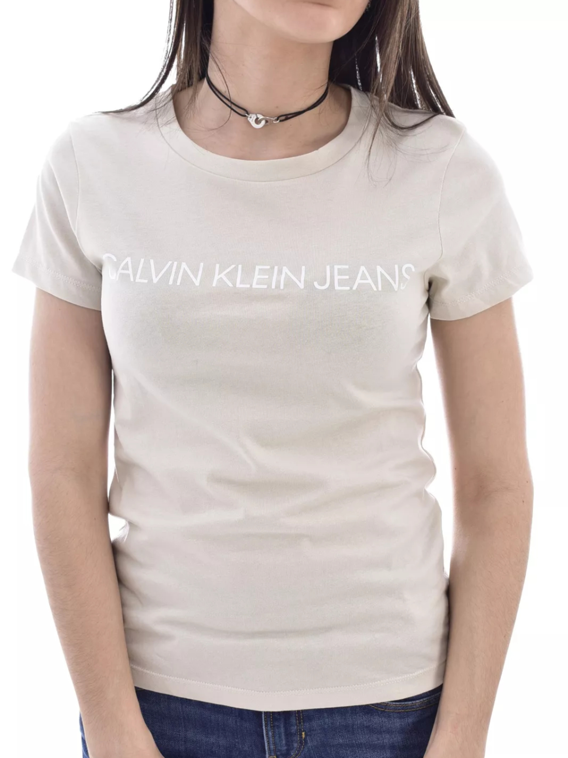 Calvin Klein dámská trička 2 pack - S (ACF)