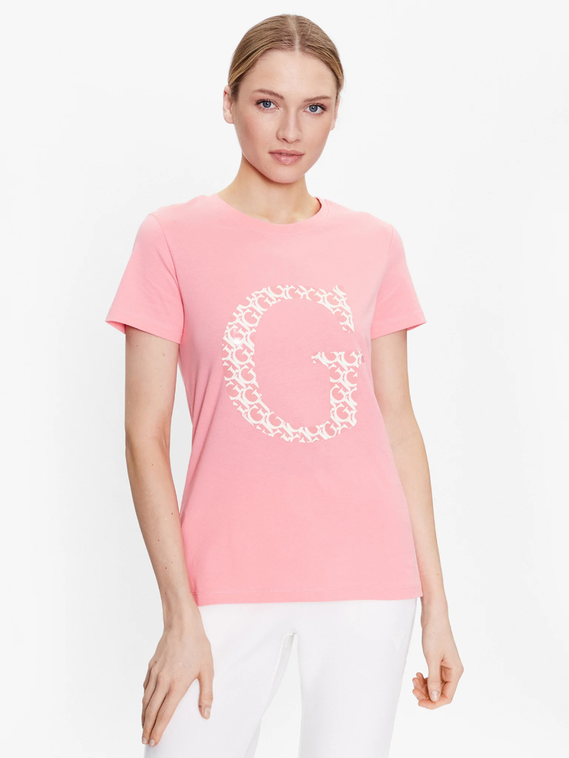 Guess dámské růžové tričko - S (G67R)