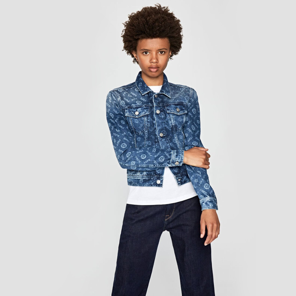 Pepe Jeans dámská džínová bunda Maddie Logo - M (000)