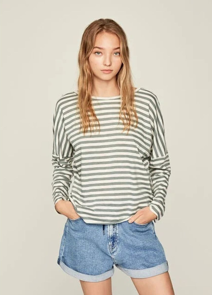 Pepe Jeans dámské pruhované tričko Clara - S (712)