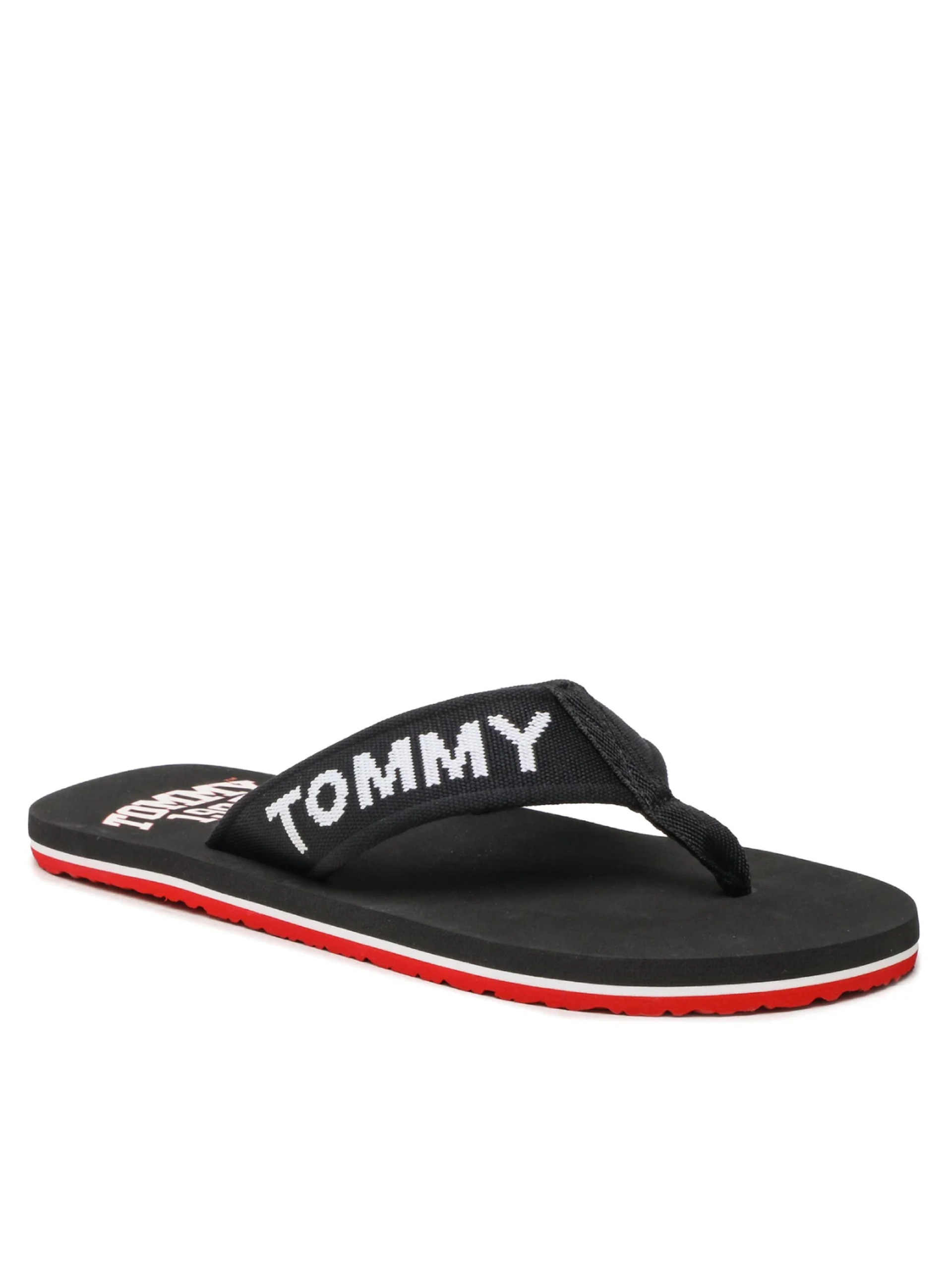 Tommy Jeans pánské černé žabky - 43 (BDS)