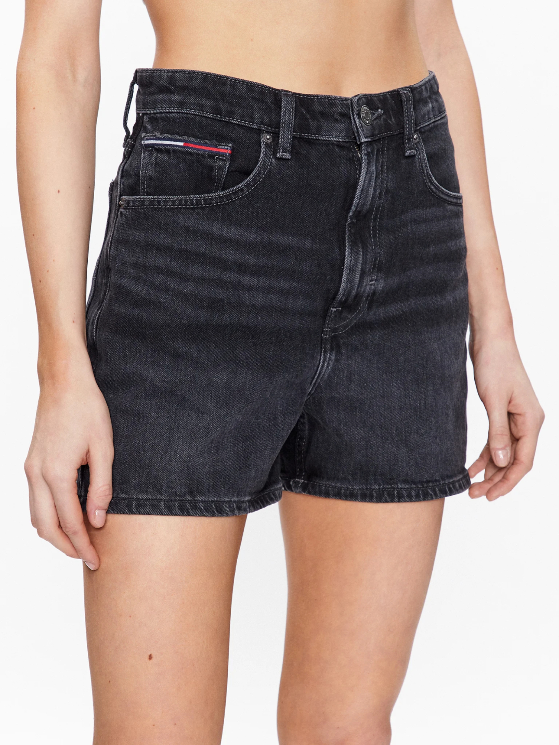 Tommy Jeans dámské černé džínové šortky - 30/NI (1BZ)