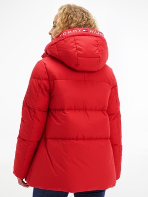 Tommy Hilfiger dámská červená bunda TH ESS SORONA - L (XLG)