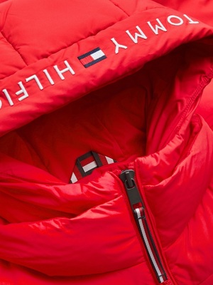 Tommy Hilfiger dámská červená bunda TH ESS SORONA - L (XLG)
