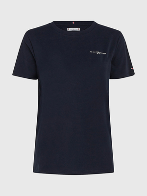 Tommy Hilfiger dámské tmavě modré tričko  - XS (DW5)