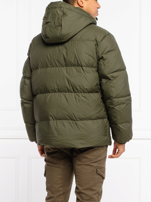 Tommy Jeans pánská tmavě zelená zimní bunda - XL (MRZ)