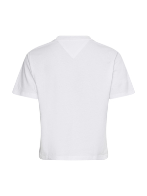 Tommy Jeans dámské bílé triko CLASSIC ESSENTIAL LOGO - L (YBR)