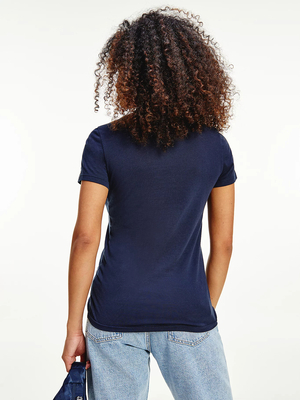 Tommy Jeans dámské tmavě modré triko - S (C87)