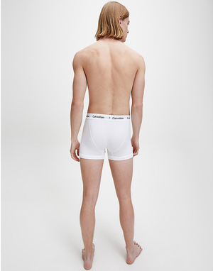 Calvin Klein pánské bílé boxerky 3 pack - S (100)
