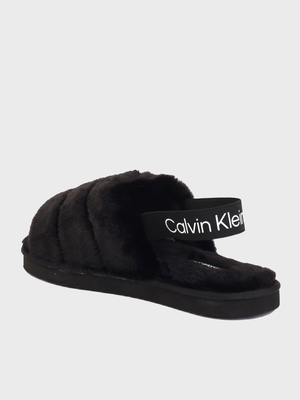 Calvin Klein dámské černé papuče - 36 (BDS)