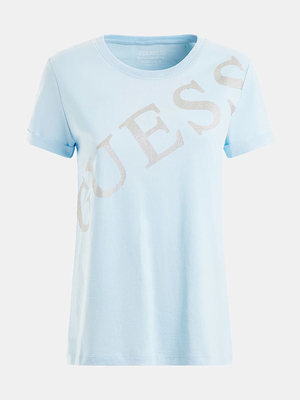Guess dámské světle modré tričko - S (G7JY)