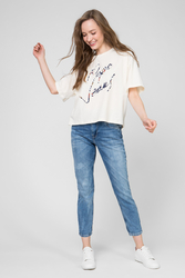 Pepe Jeans dámské krémové tričko Paola - S (835)