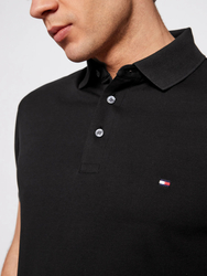 Tommy Hilfiger pánské černé polo tričko - L (BDS)
