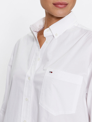 Tommy Jeans dámská bílá košile - XXS (YBR)
