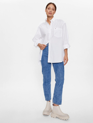 Tommy Jeans dámská bílá košile - XXS (YBR)