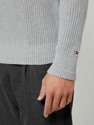 Tommy Hilfiger pánský šedý svetr - S (PG5)