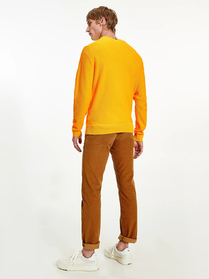 Tommy Hilfiger pánský žlutý svetr - L (ZEY)