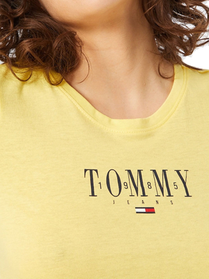 Tommy Jeans dámské žluté tričko - L (ZGF)