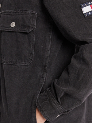 Tommy Jeans pánská černá džínová bunda - M (1BZ)