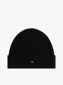 detail Tommy Hilfiger pánská černá čepice