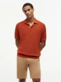detail Tommy Hilfiger pánské oranžové polo tričko