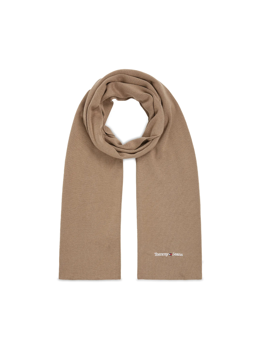 detail Tommy Jeans pánská béžová šála