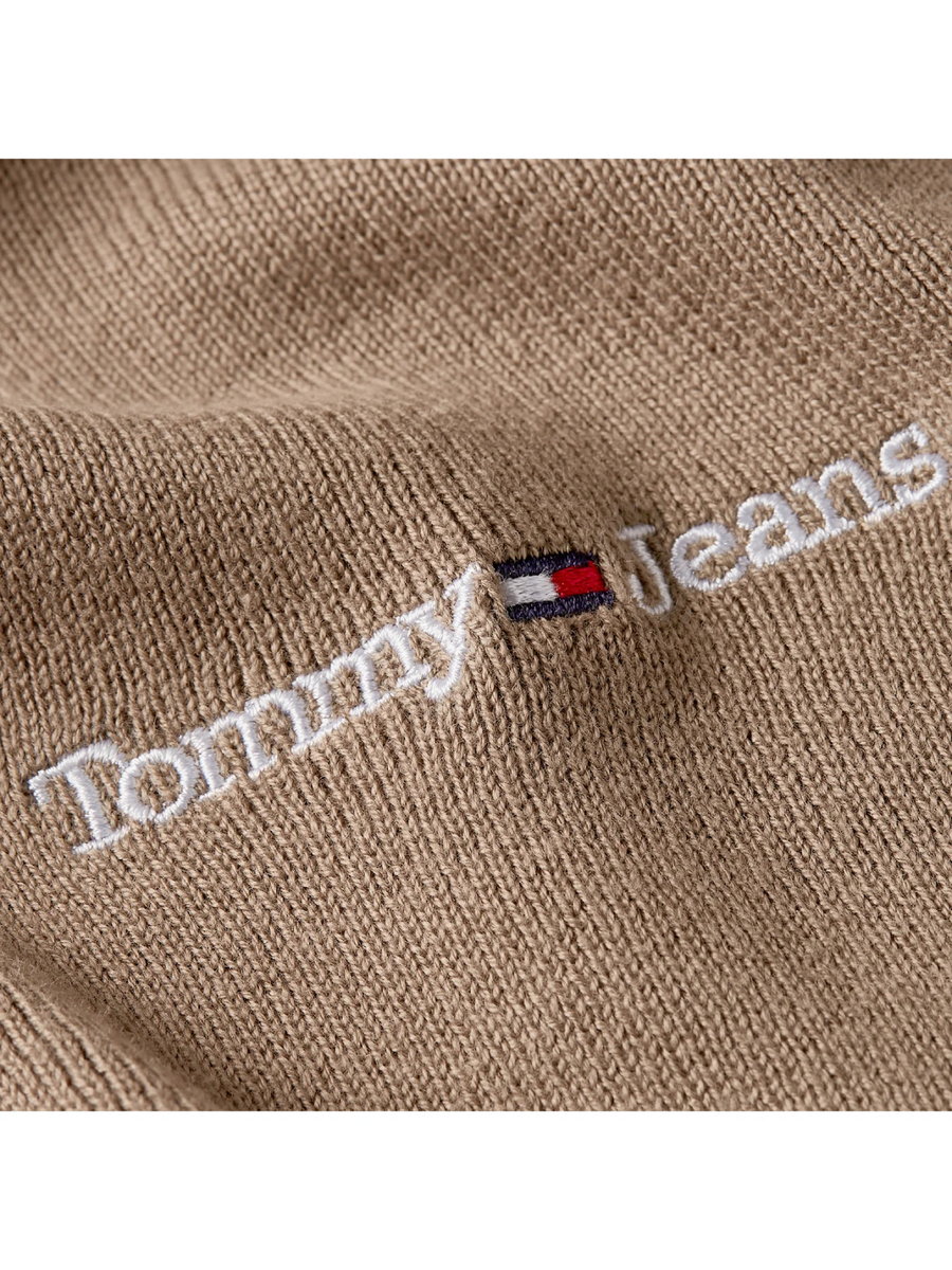 detail Tommy Jeans pánská béžová šála