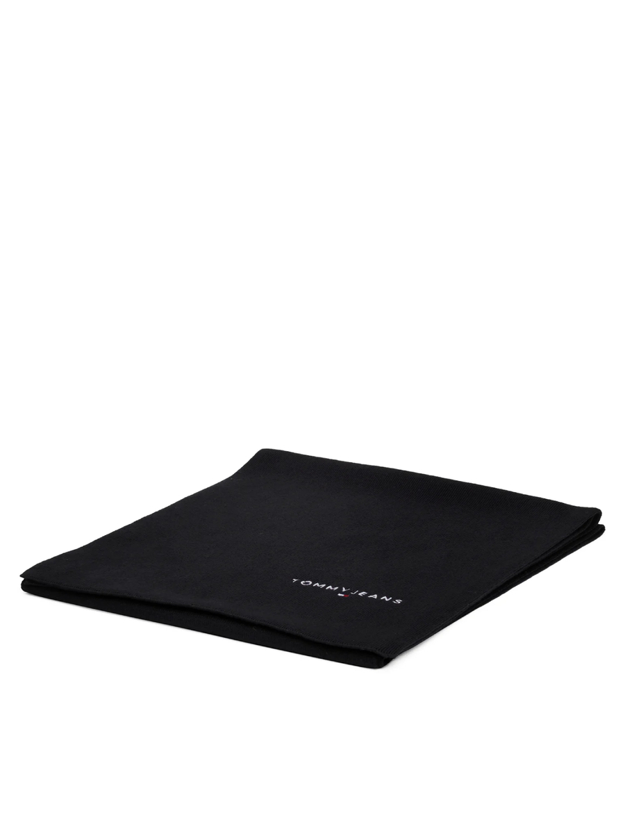 detail Tommy Jeans pánská černá šála