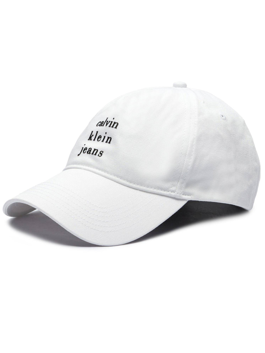 detail Calvin Klein pánská bílá kšiltovka