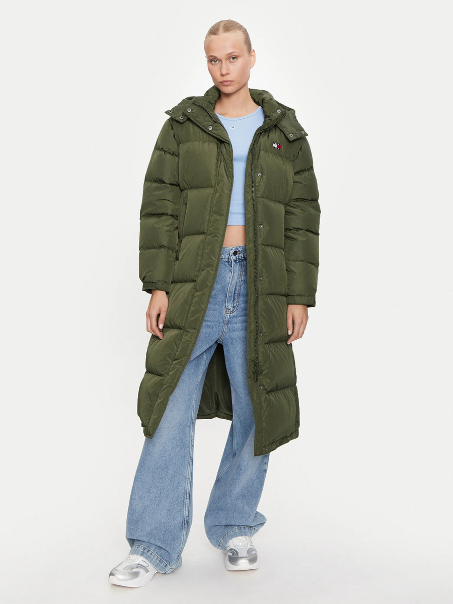 detail Tommy Jeans dámská khaki bunda