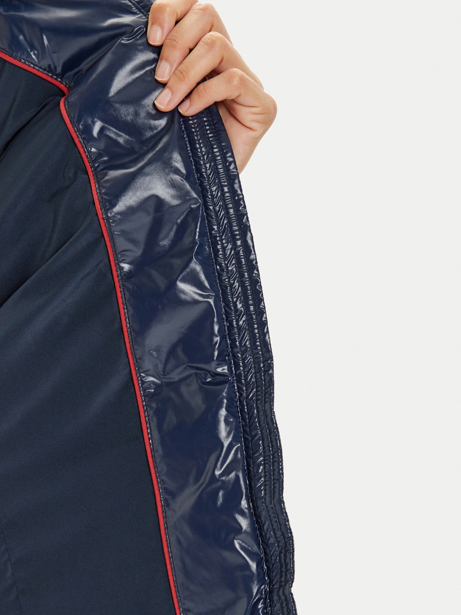 detail Tommy Jeans dámská modrá bunda