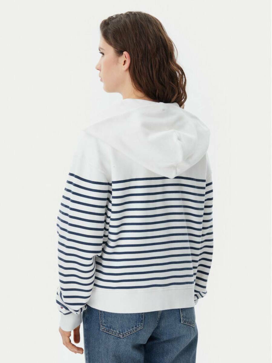 detail Tommy Jeans dámská pruhovaná mikina