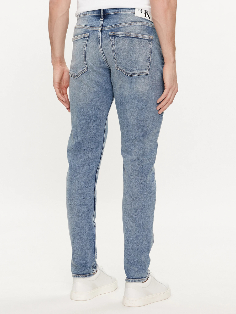 detail Calvin Klein pánské modré džíny