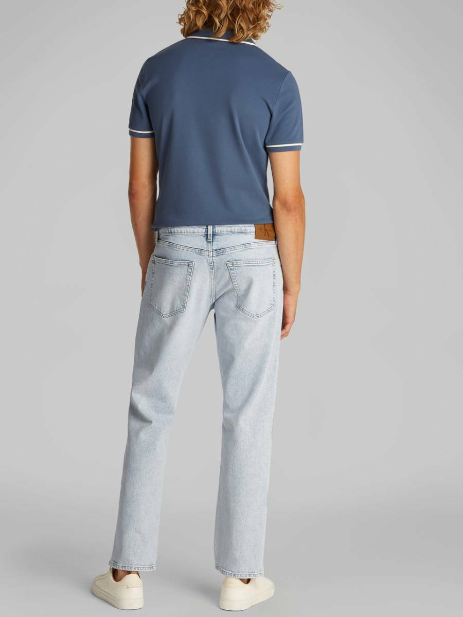 detail Calvin Klein pánské světle modré džíny