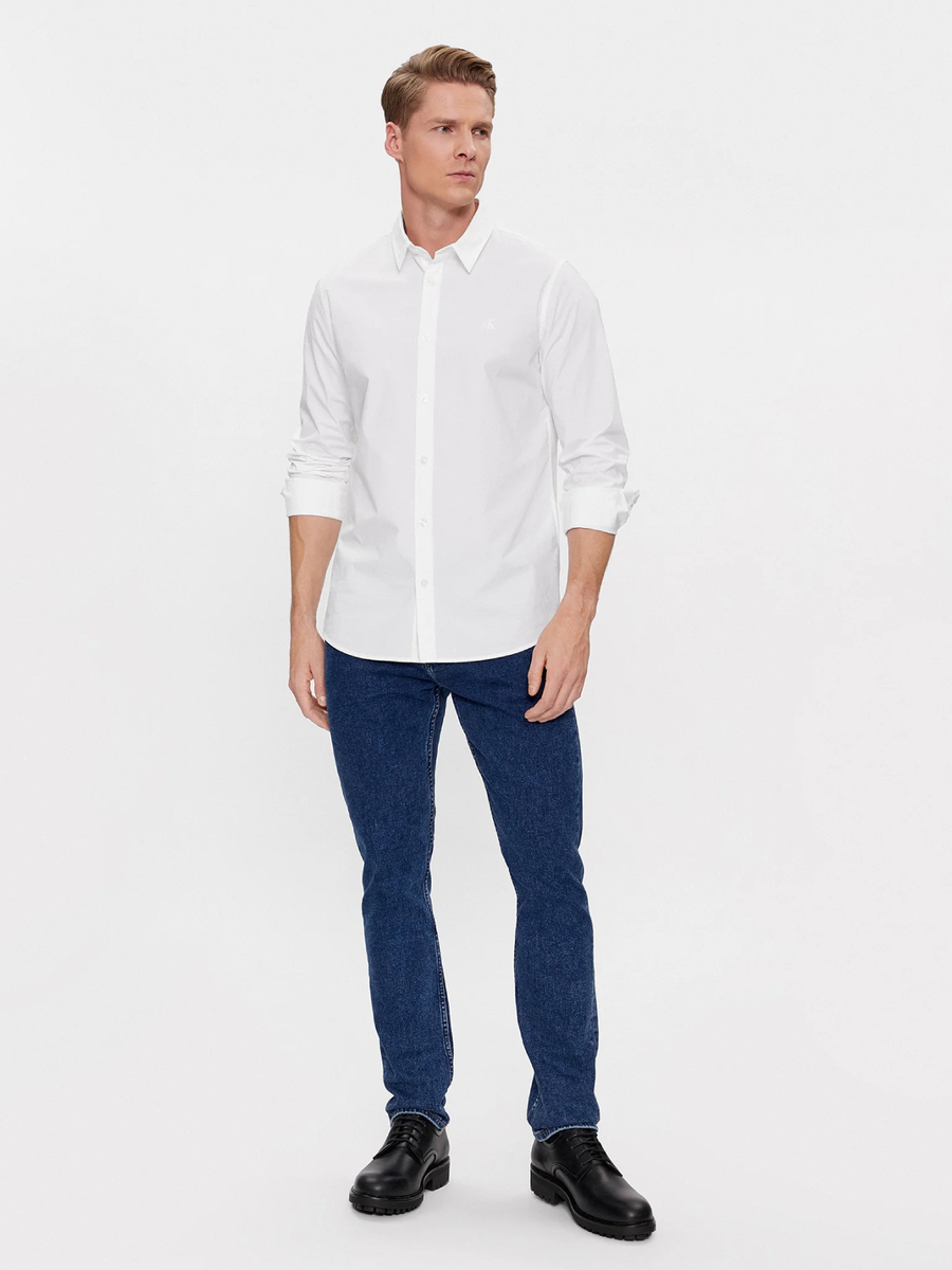 detail Calvin Klein pánská bílá košile