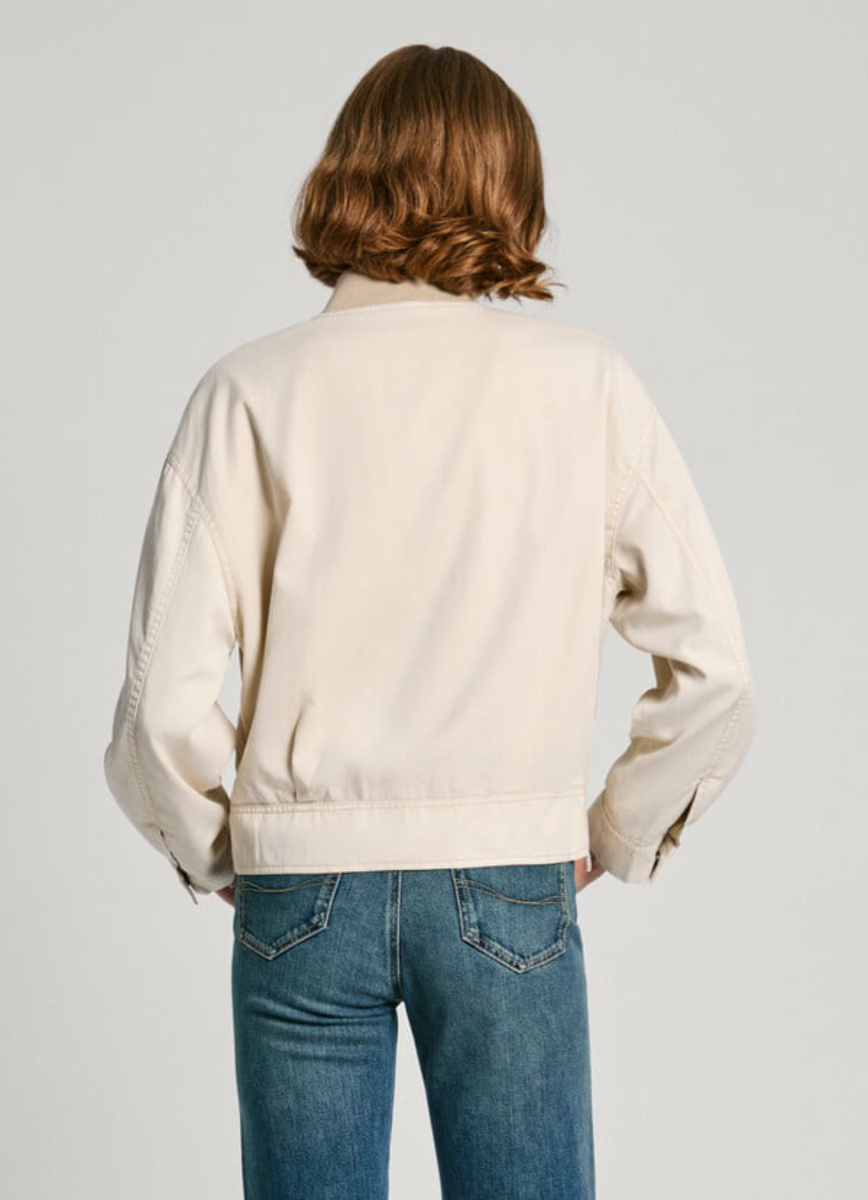 detail Pepe Jeans dámská béžová bunda