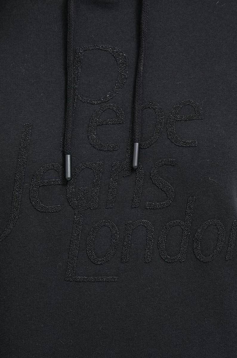 detail Pepe Jeans černá mikina HARRIET
