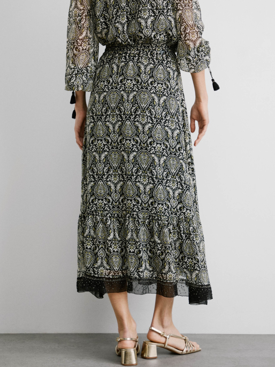 detail Pepe Jeans dámská vzorovaná sukně Earn