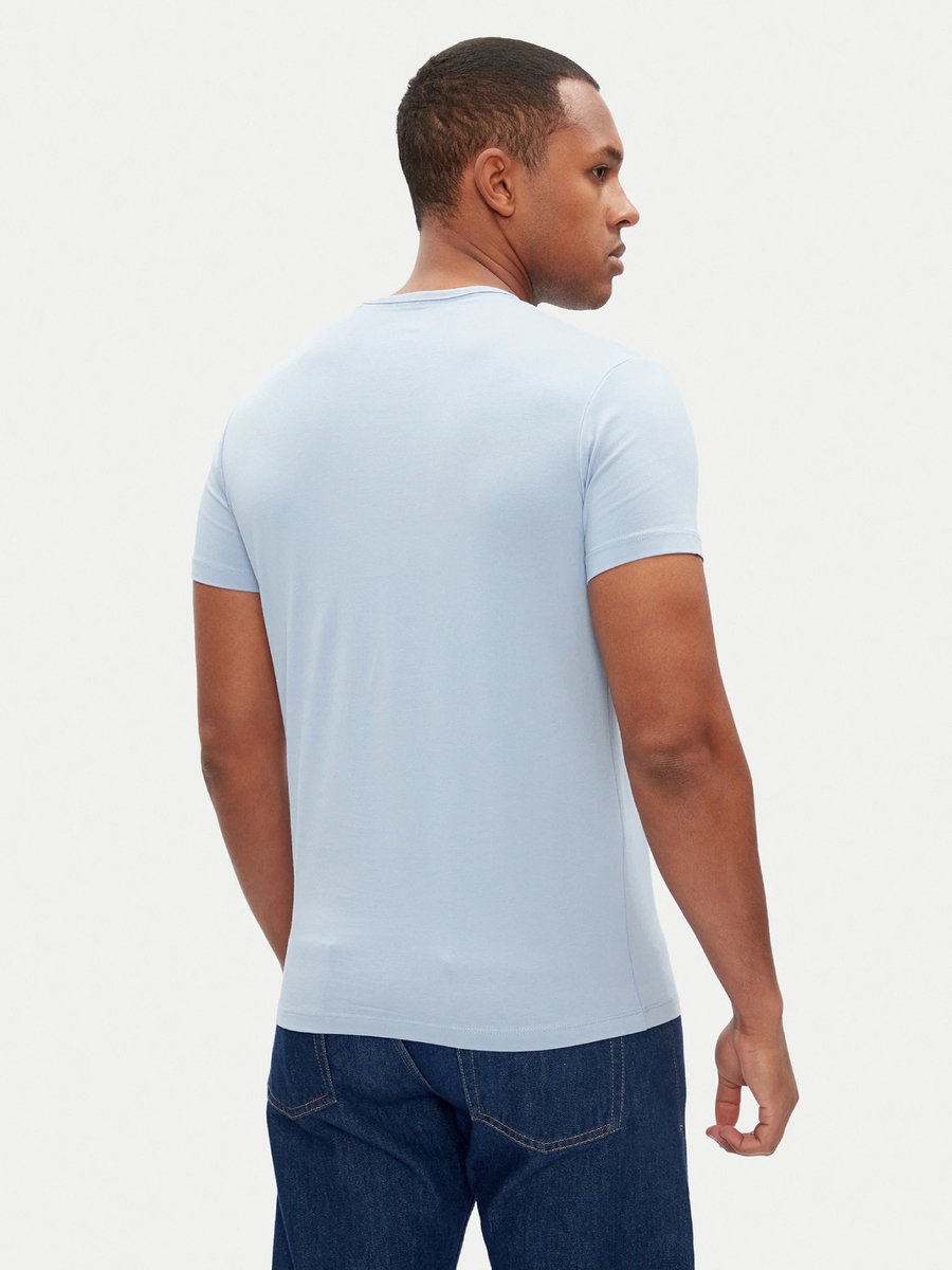 detail Pepe Jeans pánské světle modré tričko Basic