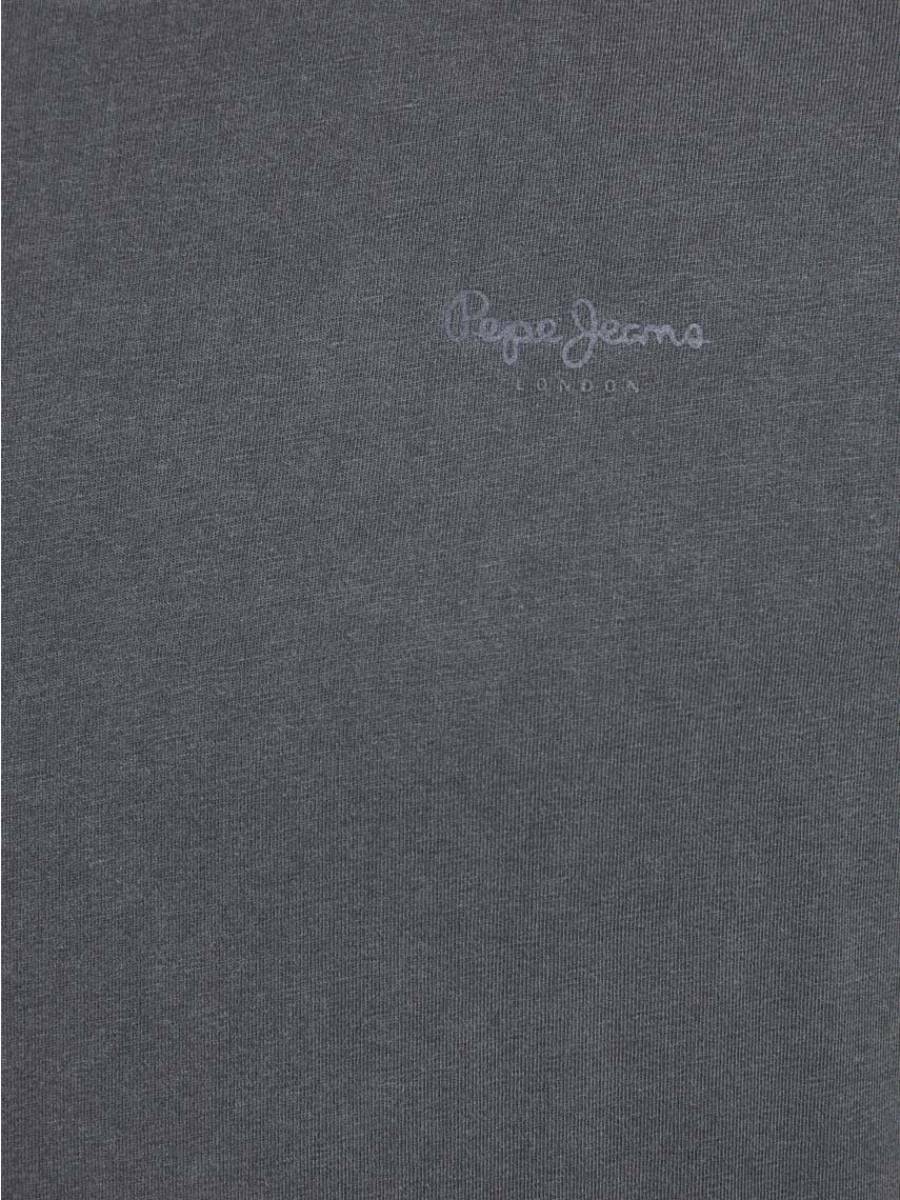 detail Pepe Jeans pánské tmavě šedé tričko