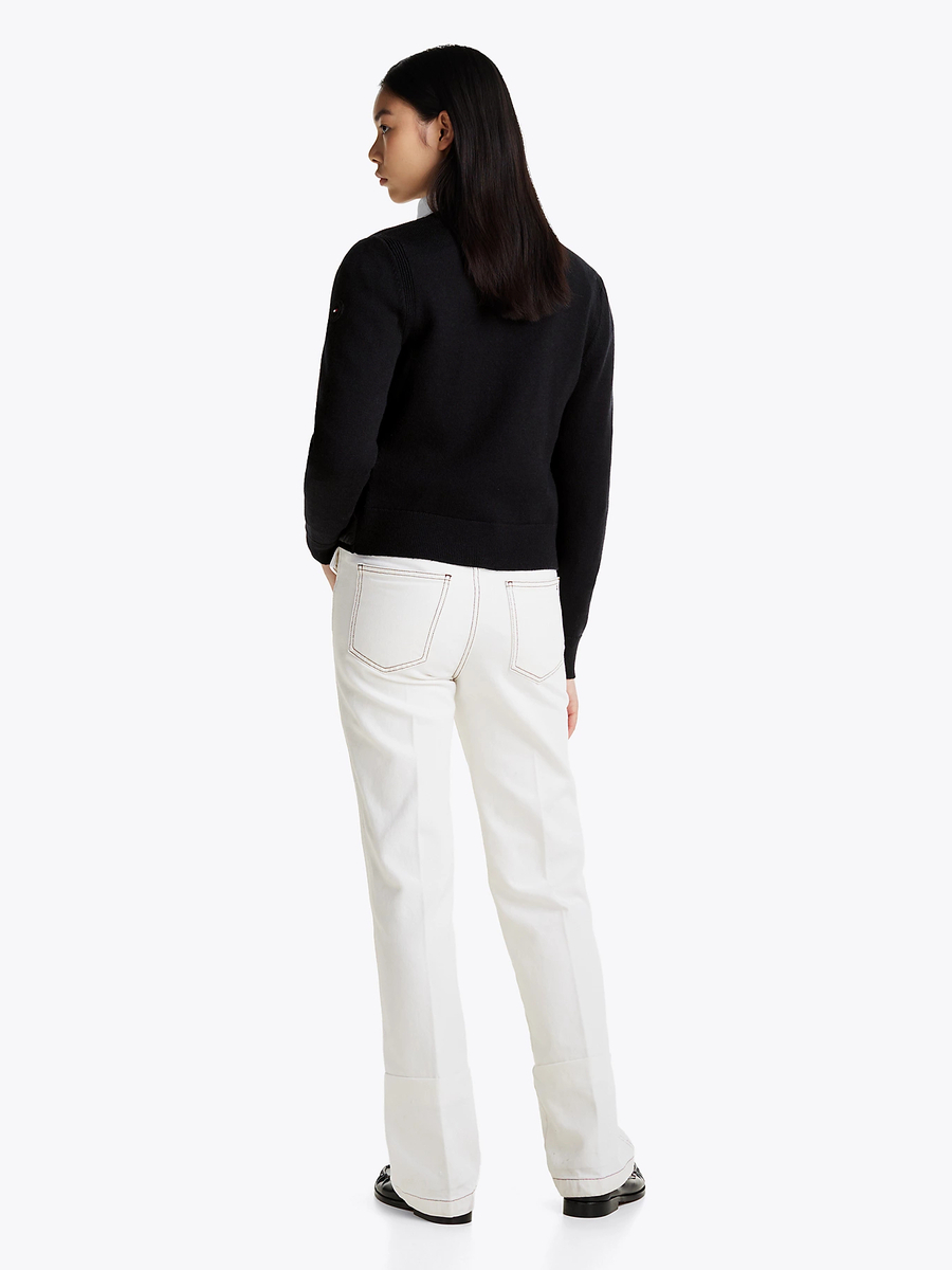 detail Tommy Hilfiger dámská černá bunda