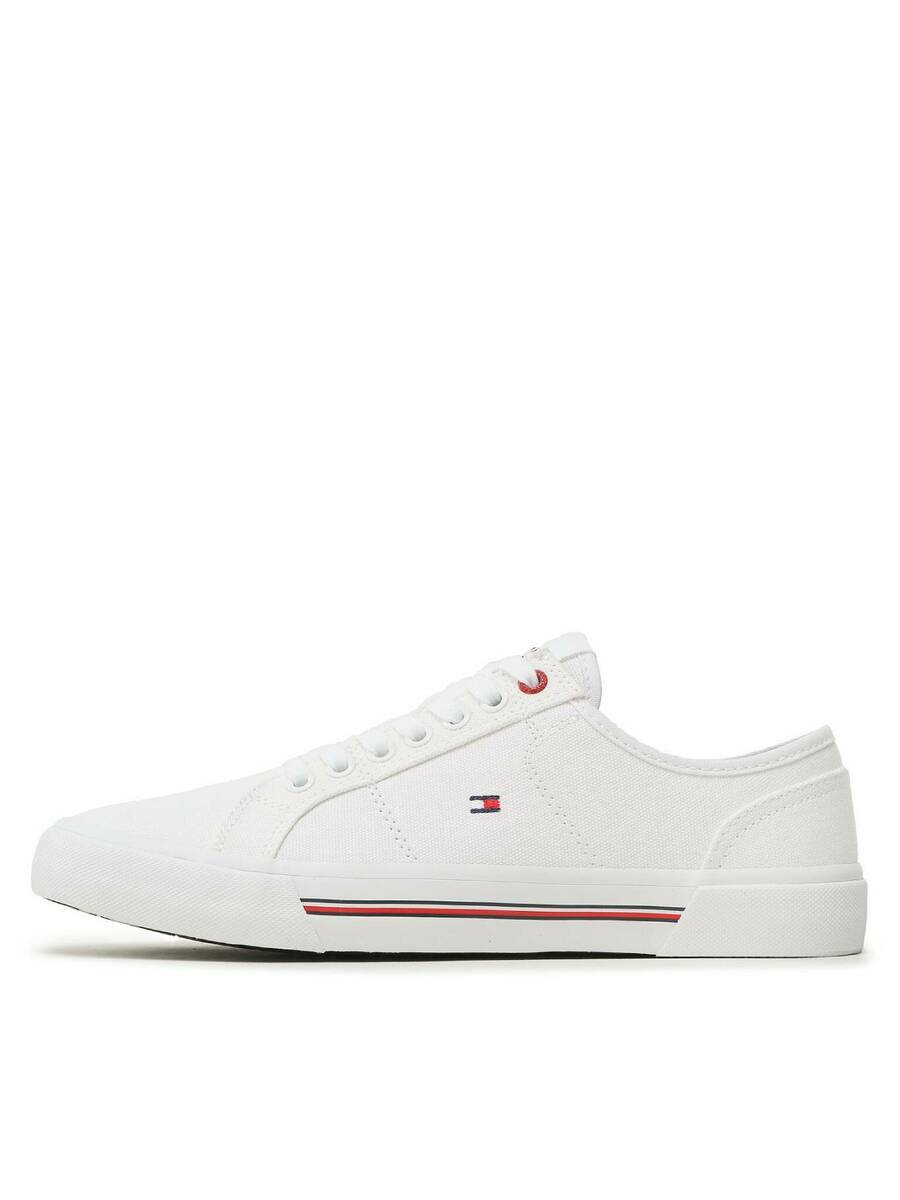 detail Tommy Hilfiger pánské bílé tenisky