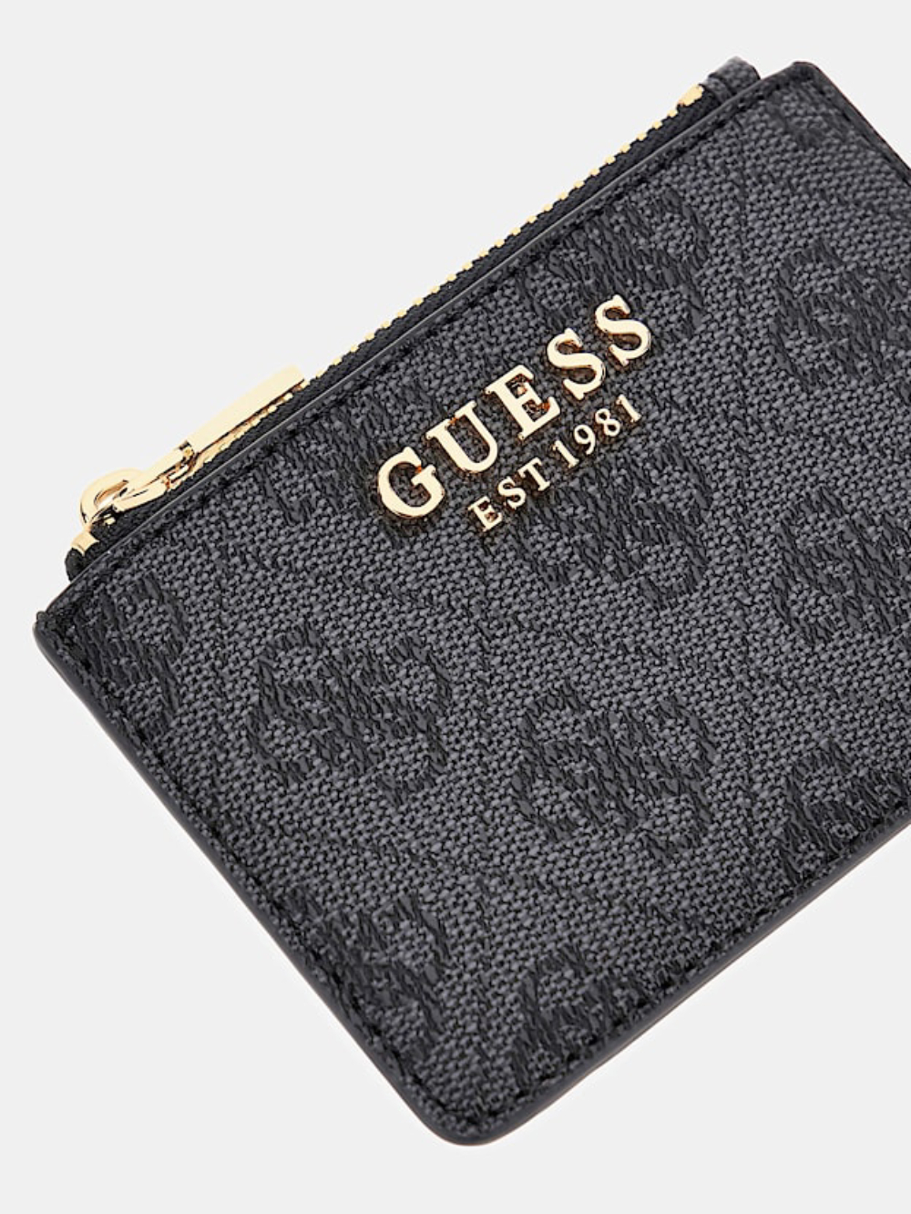 detail Guess dámské šedé pouzdro na karty