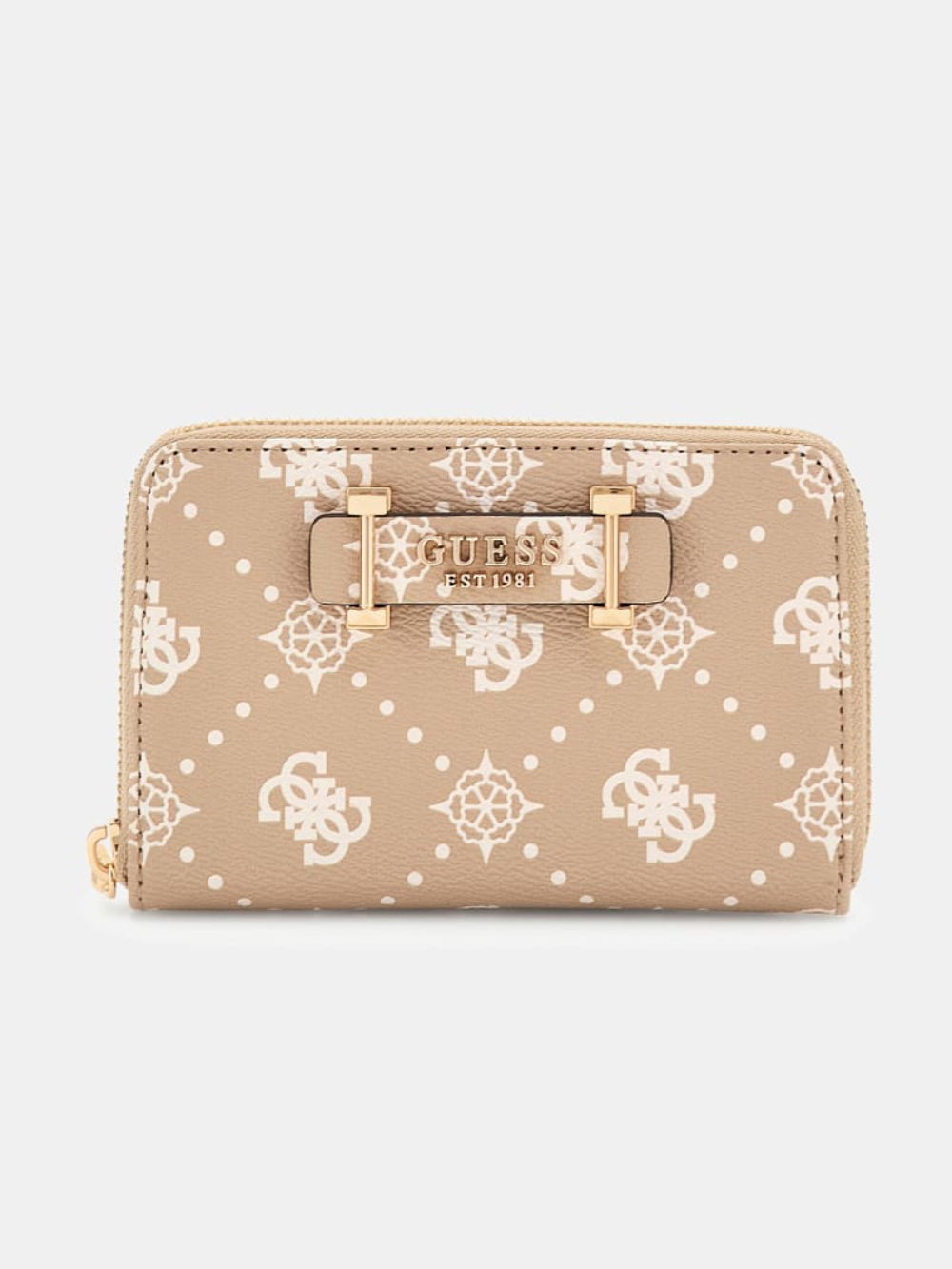 detail Guess dámská béžová peněženka